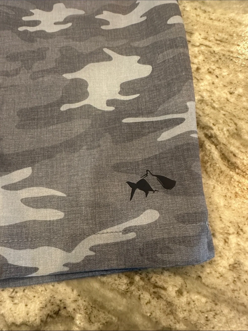 Gray Camo Swim/Active Shorts